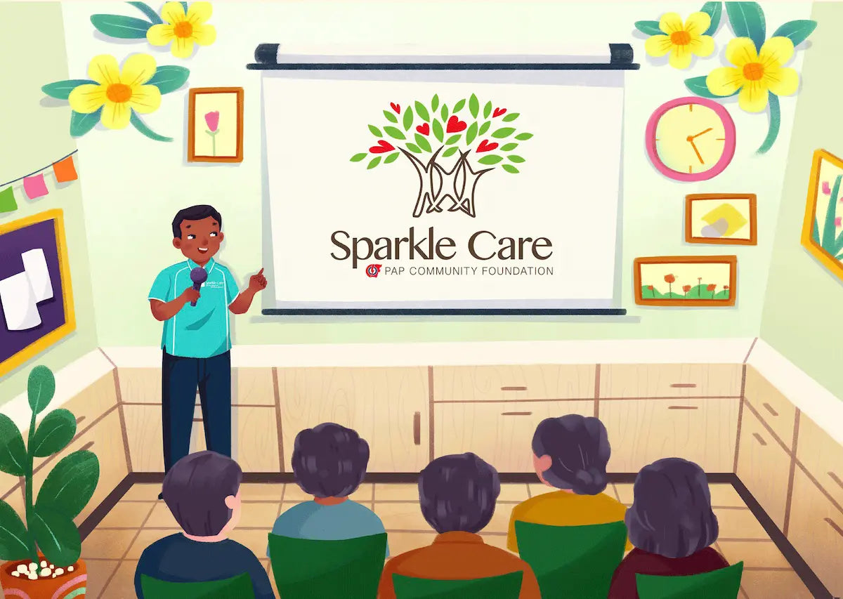PCF Sparkle Care Illustration