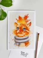 His Royal Ginger Cat | Art Print | A4, A5, A6