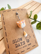Handmade Clay Charm | Ginger Cat