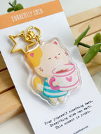 Slow Morning Cat (Currently Cozy) | Acrylic Charm