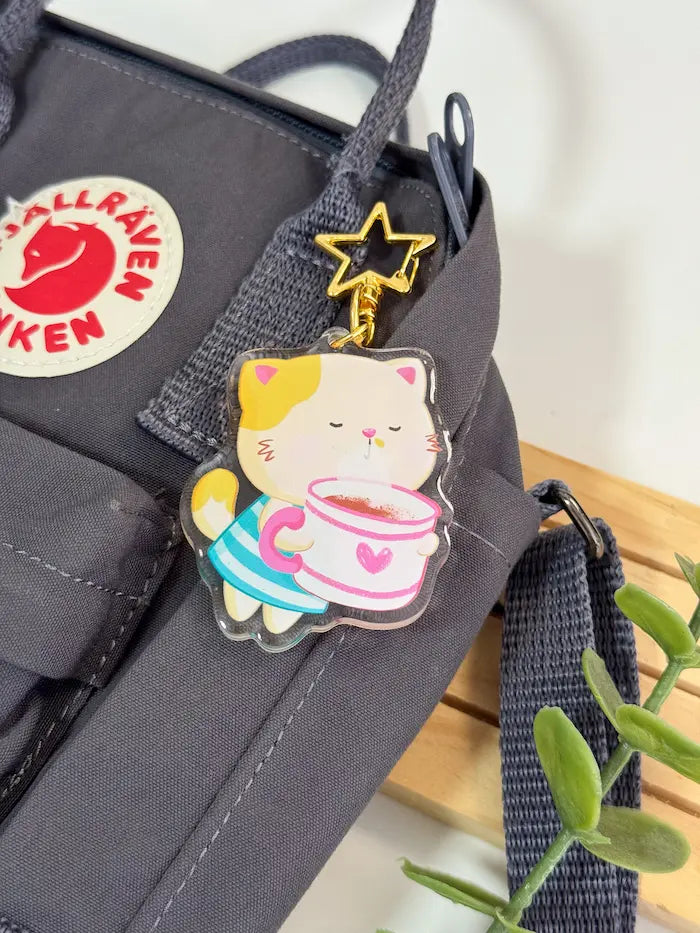 Slow Morning Cat (Currently Cozy) | Acrylic Charm